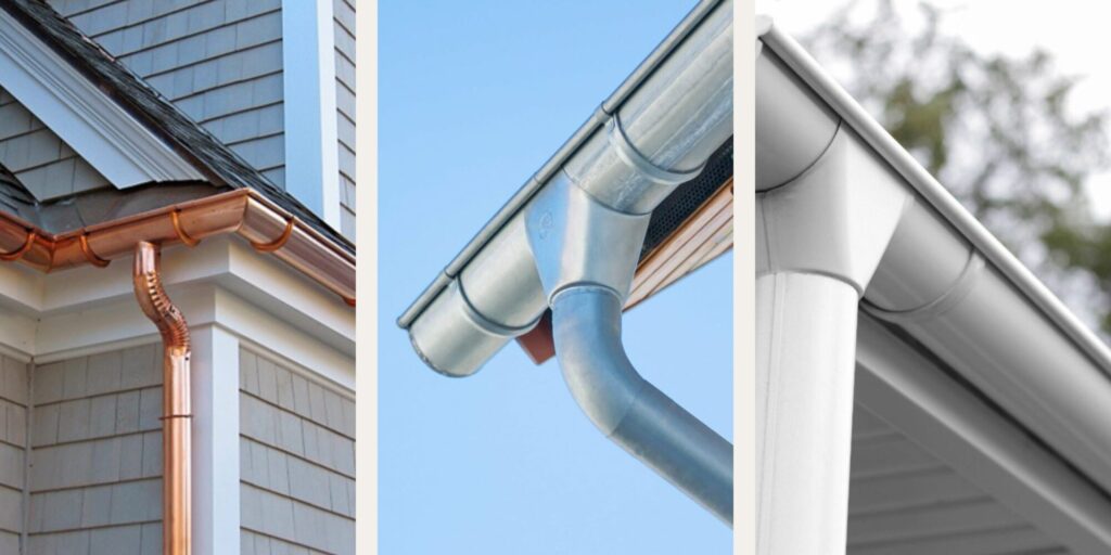 Copper gutter, aluminum gutter, and vinyl gutters - the best gutter replacement company