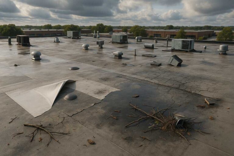 commercial flat roof